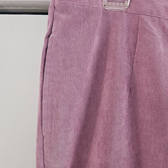 Alfred Dunner 18W Corduroy Pants Light Pink Rose Pull On Elastic Waist Pants - Picture 3 of 8